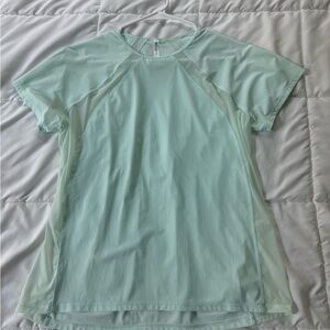 Athleta Light Green Short Sleeve Top